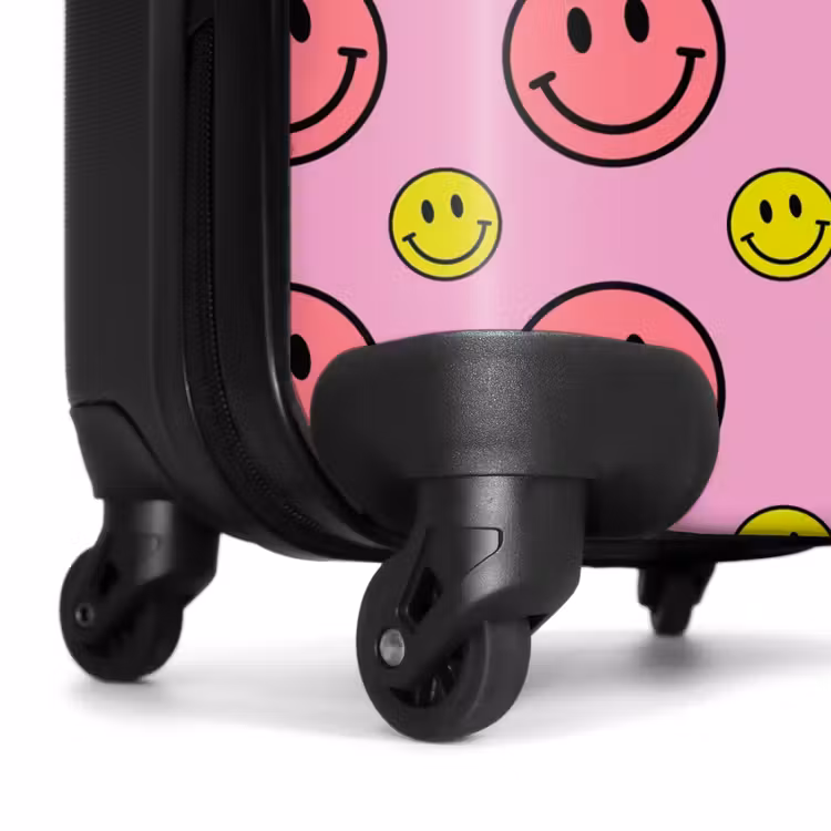 Koffer - All smiles roze — 6