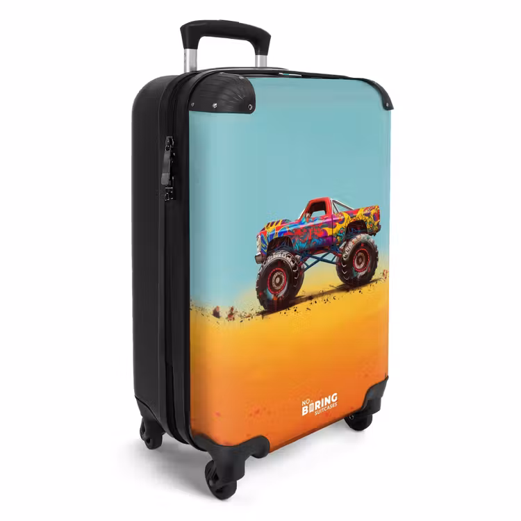Koffer - Monstertruck met Graffiti Print in het Zand — 2