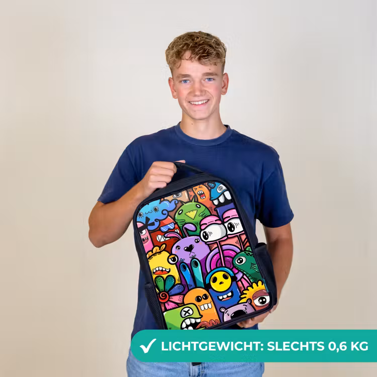 Kinderrugzak - Zwart - Grappige Monsterbende — 2