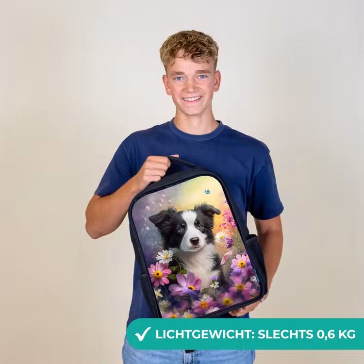 Kinderrugzak - Zwart - Wessel Woef — 2