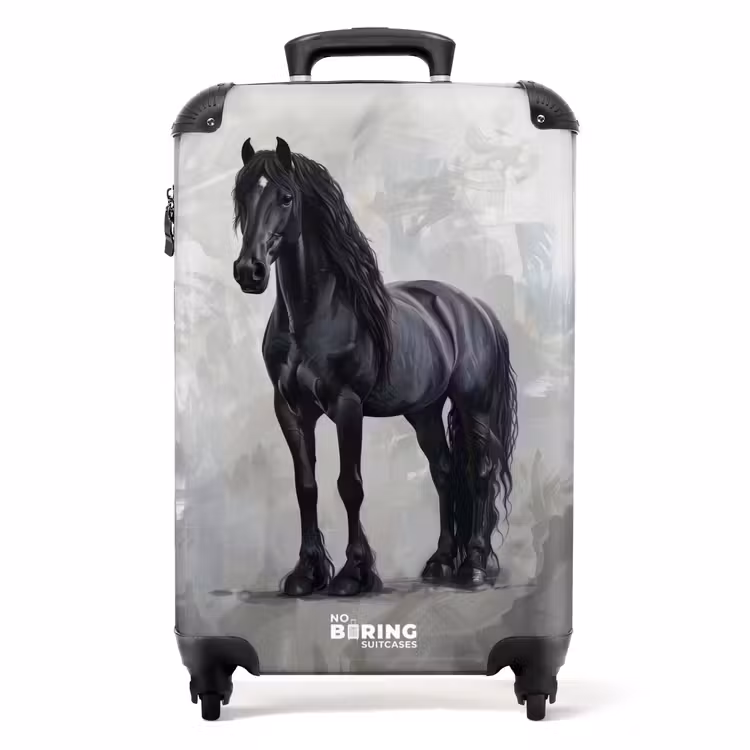 Koffer - Statisch Portret van een Zwart Paard — 1