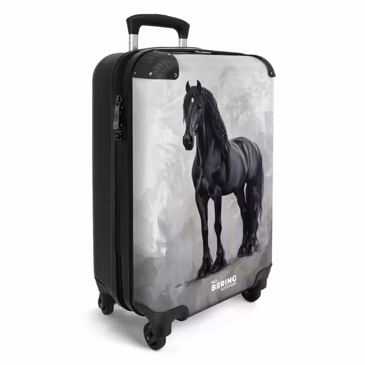 Koffer - Statisch Portret van een Zwart Paard — 2