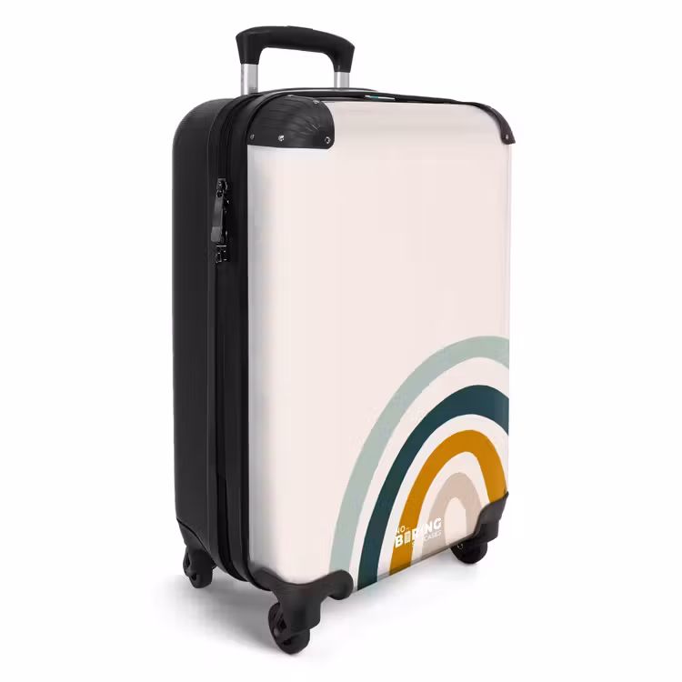 Koffer - Ruwe regenboog aqua — 2