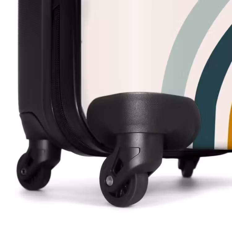 Koffer - Ruwe regenboog aqua — 6