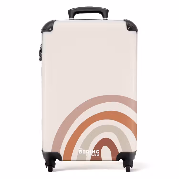 Koffer - Ruwe regenboog naturel — 1