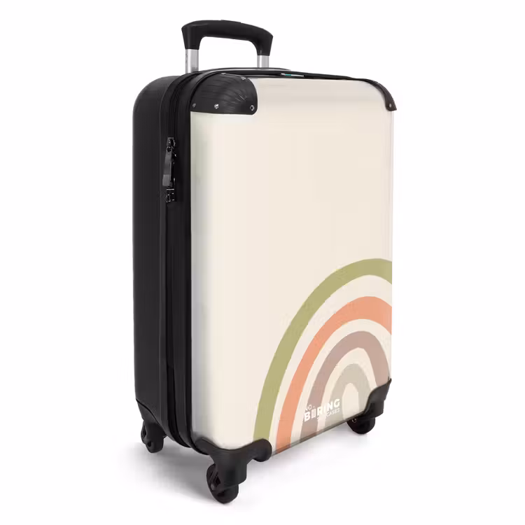 Koffer - Ruwe regenboog pastel — 2
