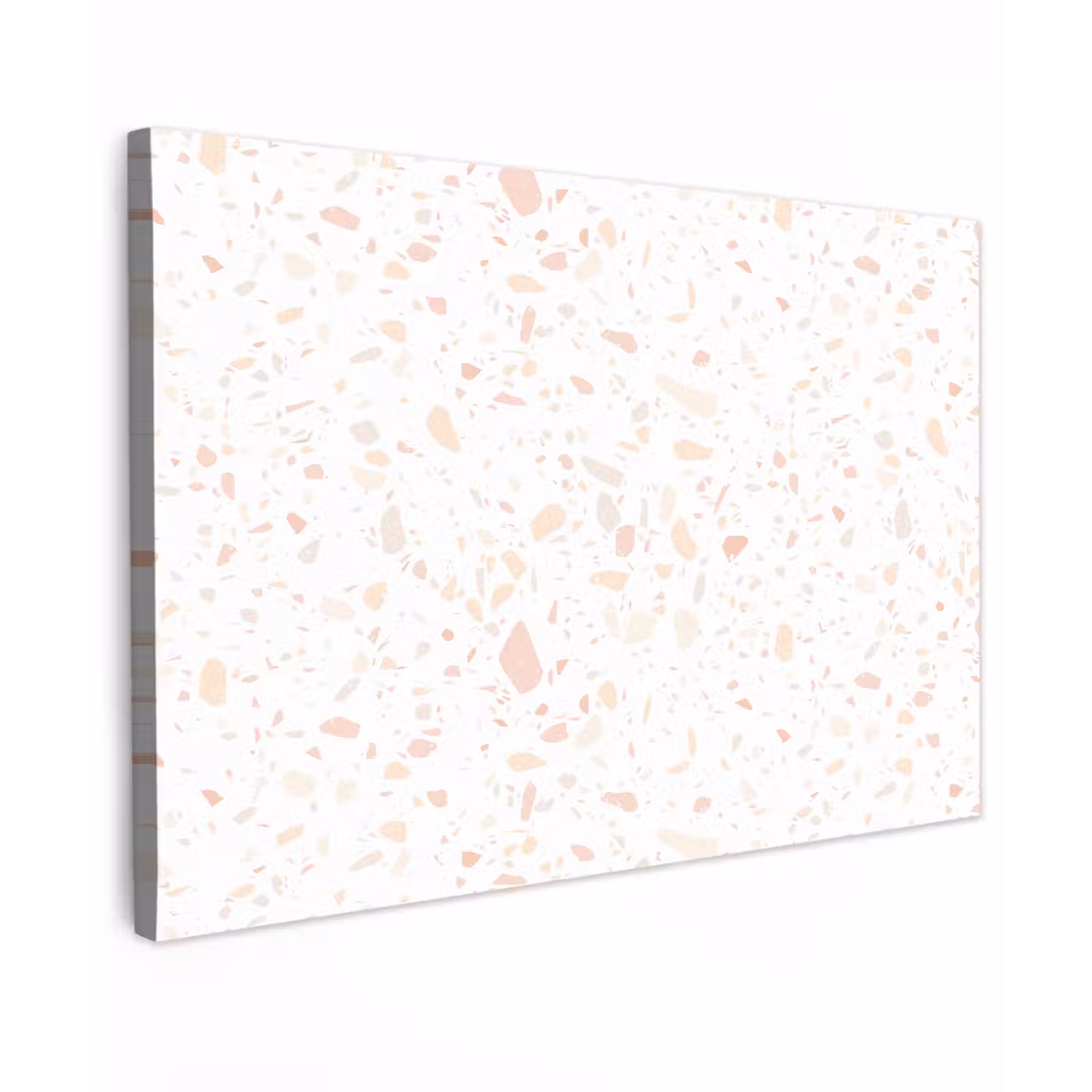 Buiten canvas - Terrazzo - Patroon - Wit - Perzik — 1