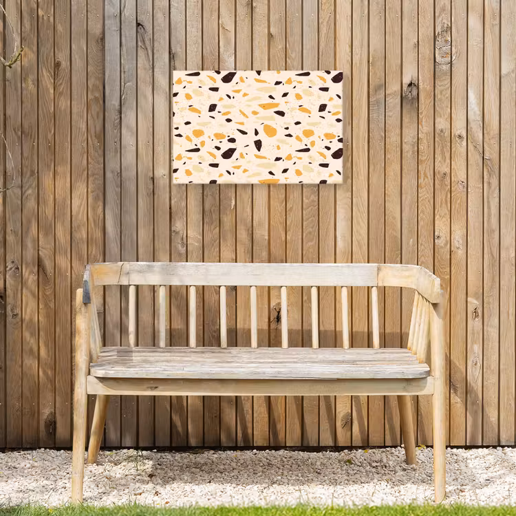 Buiten canvas - Terrazzo - Patroon - Geel - — 3
