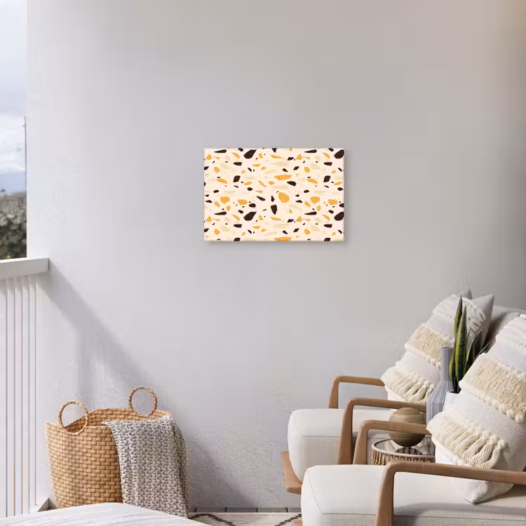 Buiten canvas - Terrazzo - Patroon - Geel - — 4