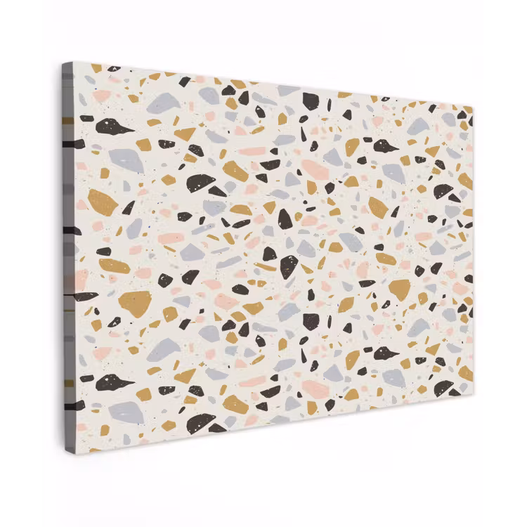 Buiten canvas - Terrazzo -  Patroon - Neutraal - Zacht - Multi — 1