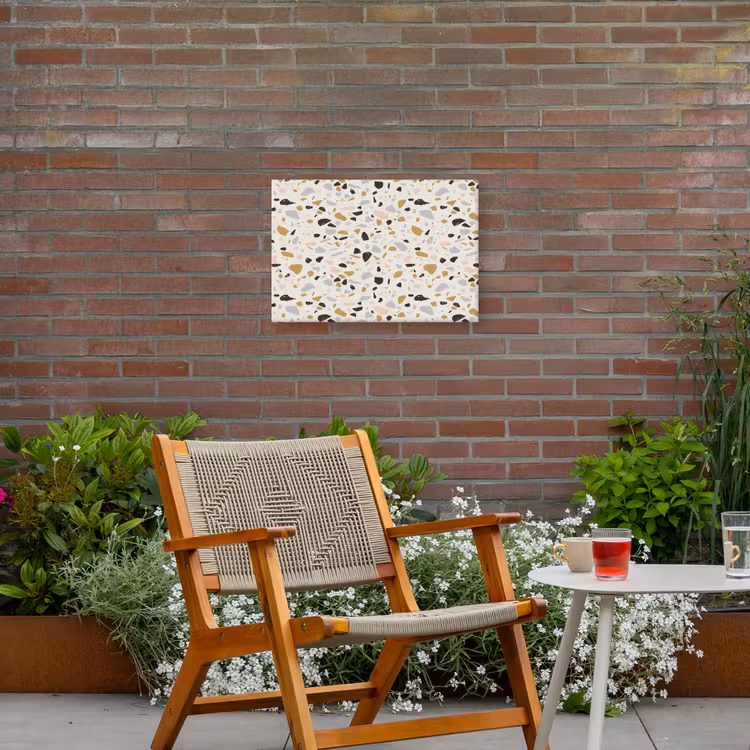 Buiten canvas - Terrazzo -  Patroon - Neutraal - Zacht - Multi — 2