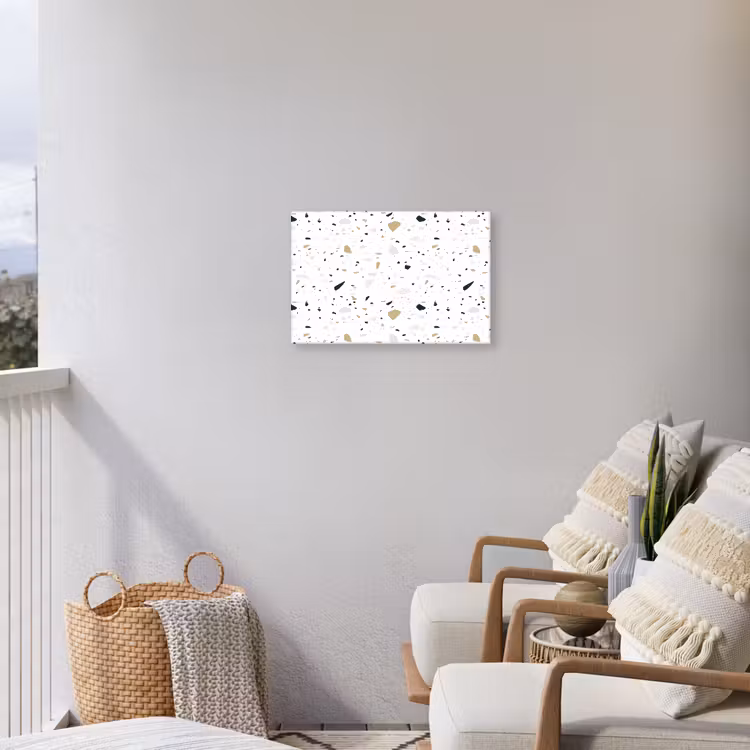 Buiten canvas - Terrazzo - Patroon - Wit - Neutraal — 4