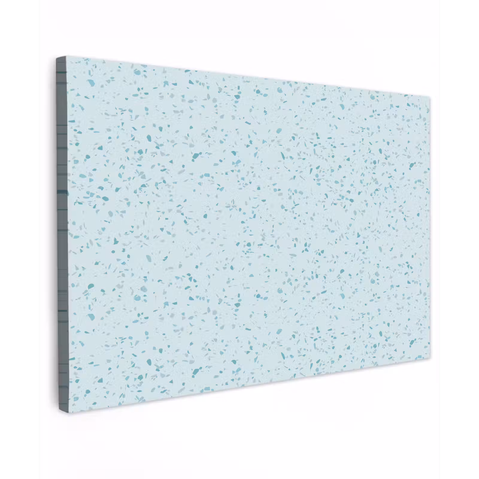 Buiten canvas - Terrazzo - Patroon - Kleurrijk - Baby Blauw — 1