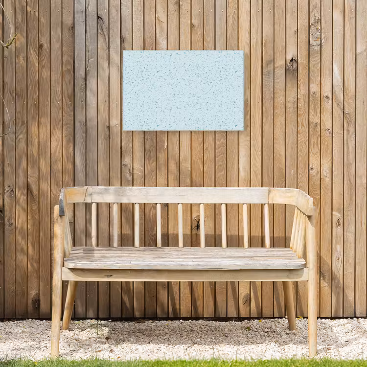 Buiten canvas - Terrazzo - Patroon - Kleurrijk - Baby Blauw — 3