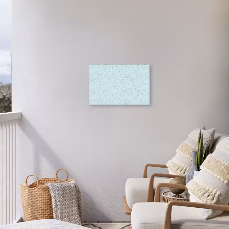 Buiten canvas - Terrazzo - Patroon - Kleurrijk - Baby Blauw — 4