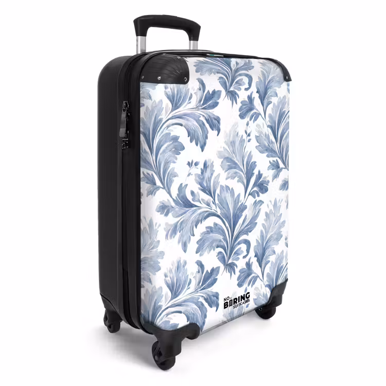 Koffer - Barok bladeren patroon blauw — 2
