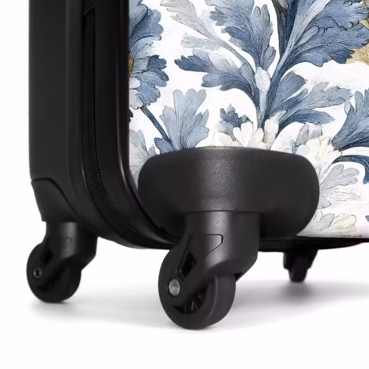 Koffer - Barok bloemen patroon blauw — 6