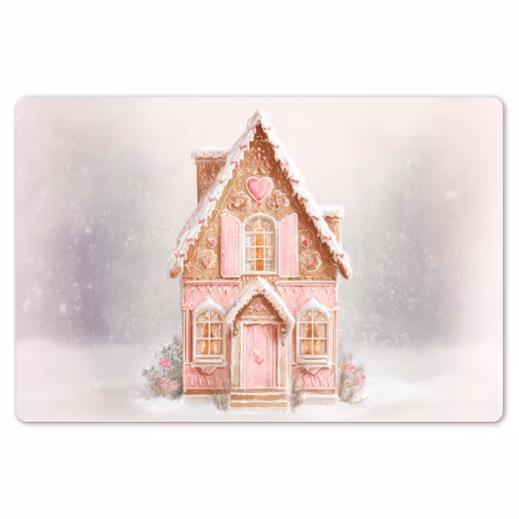 Placemat - 6 stuks - Huisje - Suiker - Pastel — 7