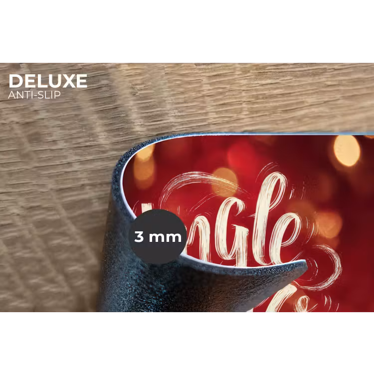 Placemat - 6 stuks - Jingle - Bells - Kerst - Rood — 4