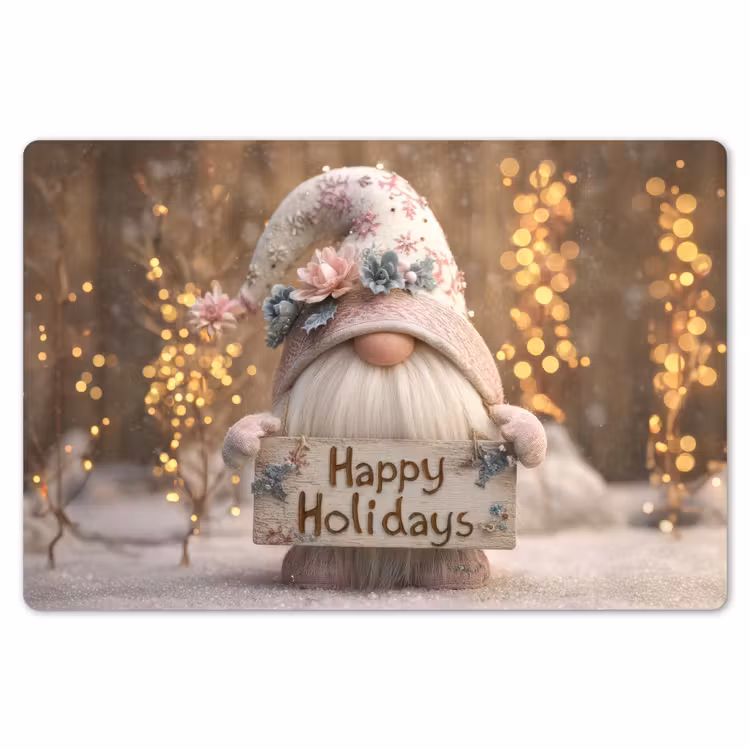 Placemat - 6 stuks - Kerst - Gnome - Bord - Kleurrijk — 7