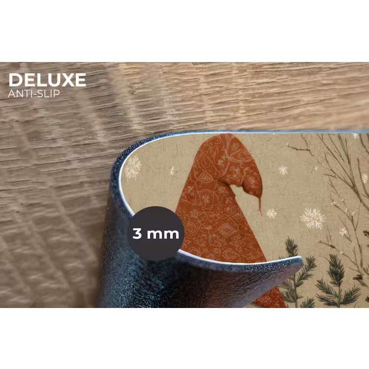 Placemat - 6 stuks - Kerstgnome - Konijntjes - Kleurrijk — 4