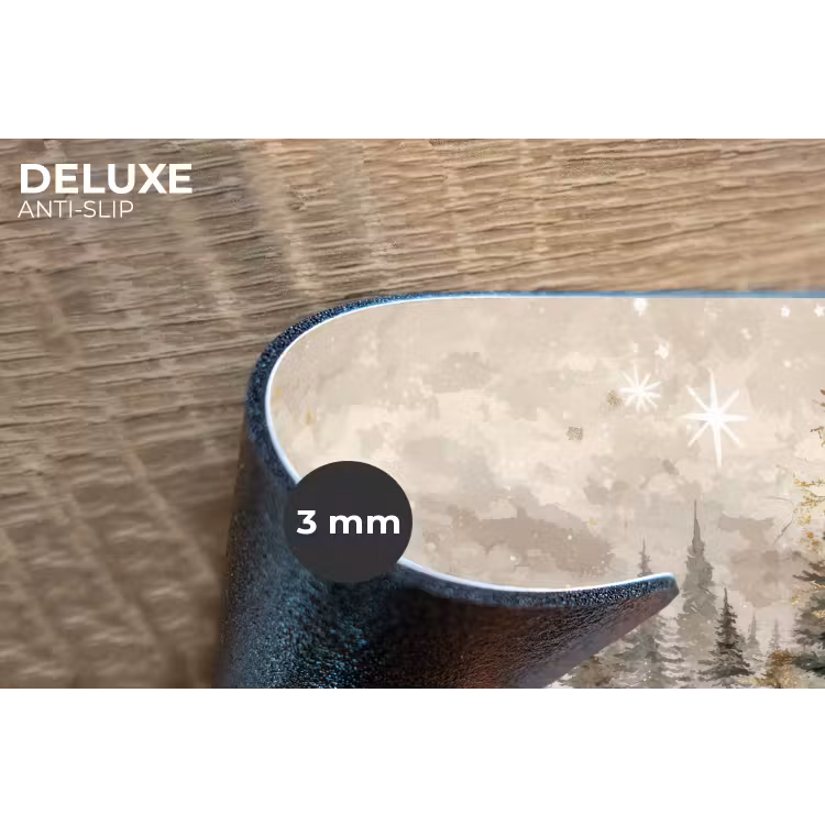 Placemat - 6 stuks - Bos - Herten - Winter - Sneeuw — 4