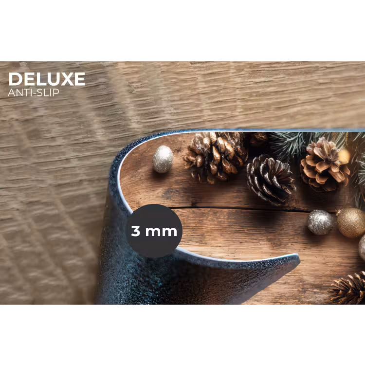 Placemat - 6 stuks - Kersthoekdecoratie - Dennenappels - Lichtjes — 4