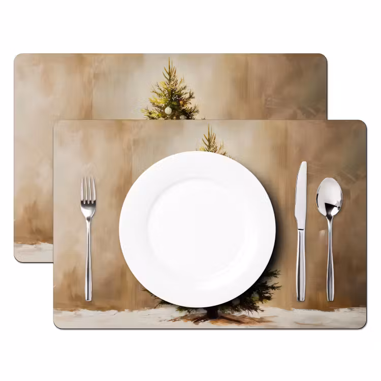 Placemat - 6 stuks - Kerst - Sfeer - Groen — 2