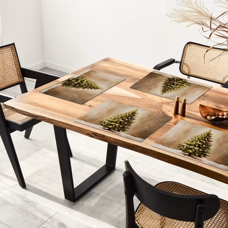 Placemat - 6 stuks - Kerst - Sfeer - Groen — 5