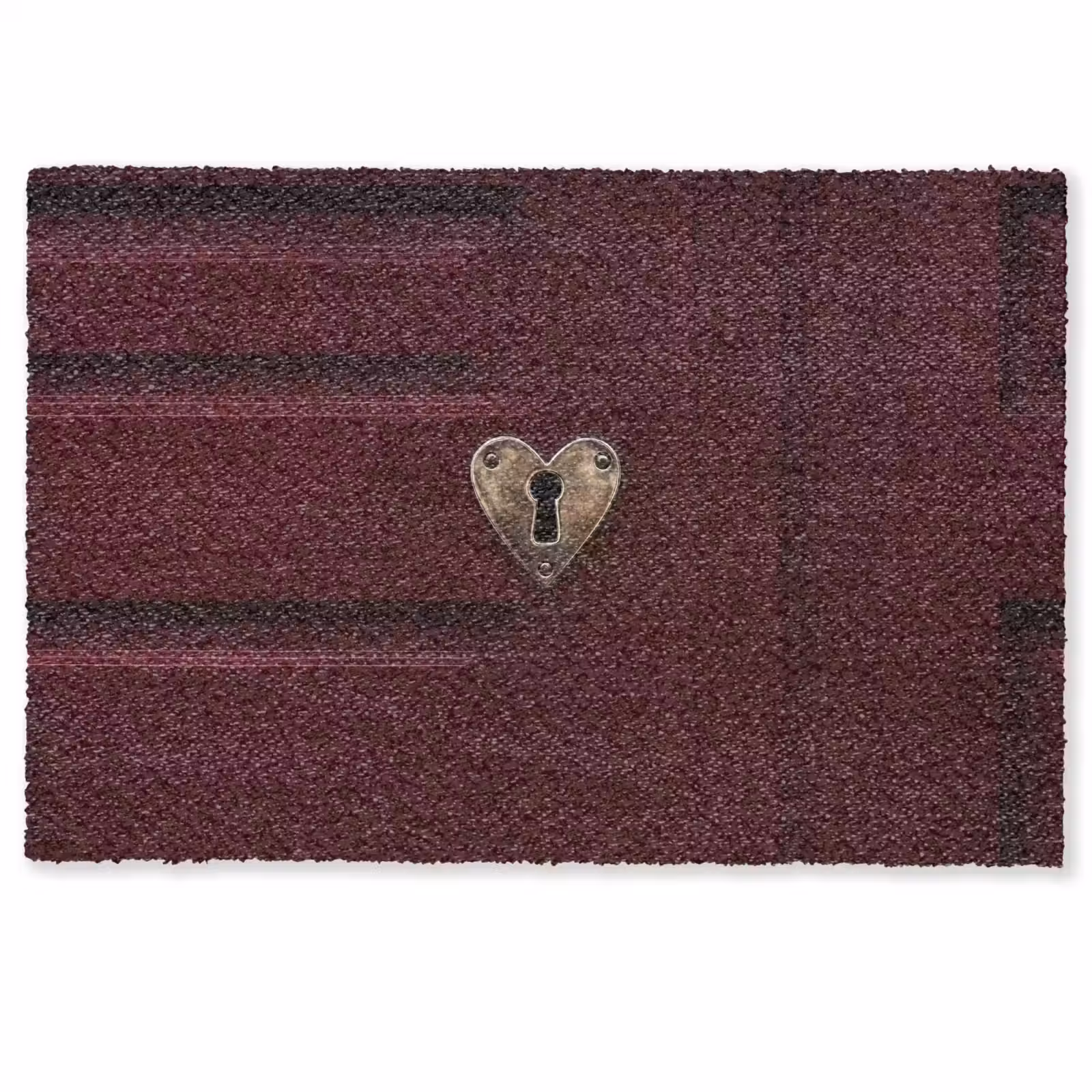 Deurmat - Bordeaux - Sleutelplaat - Hout - Deur — 1