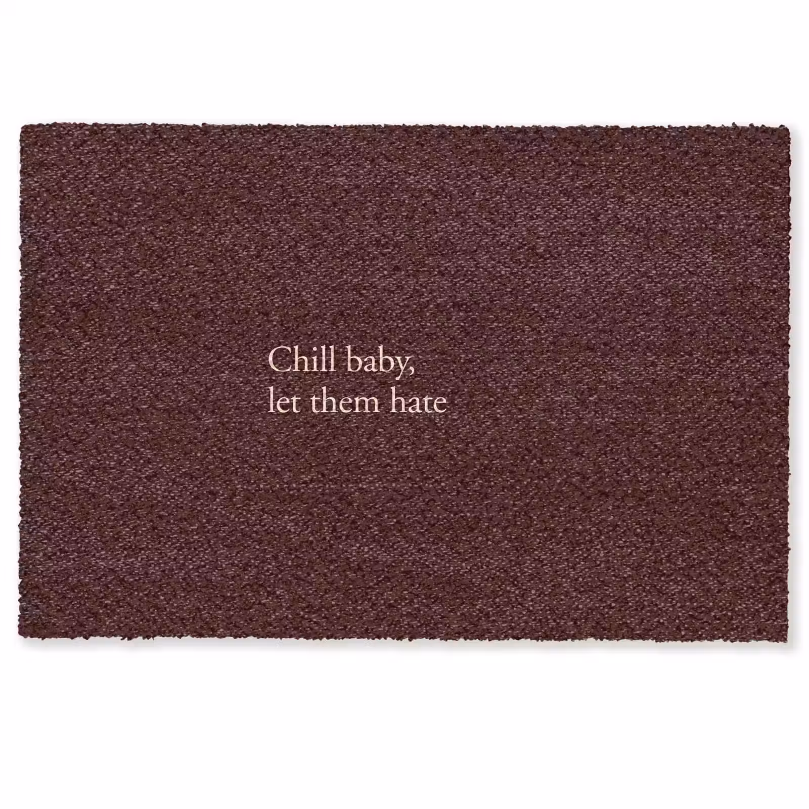 Deurmat - Tekst - Rood - Minimalistisch — 1