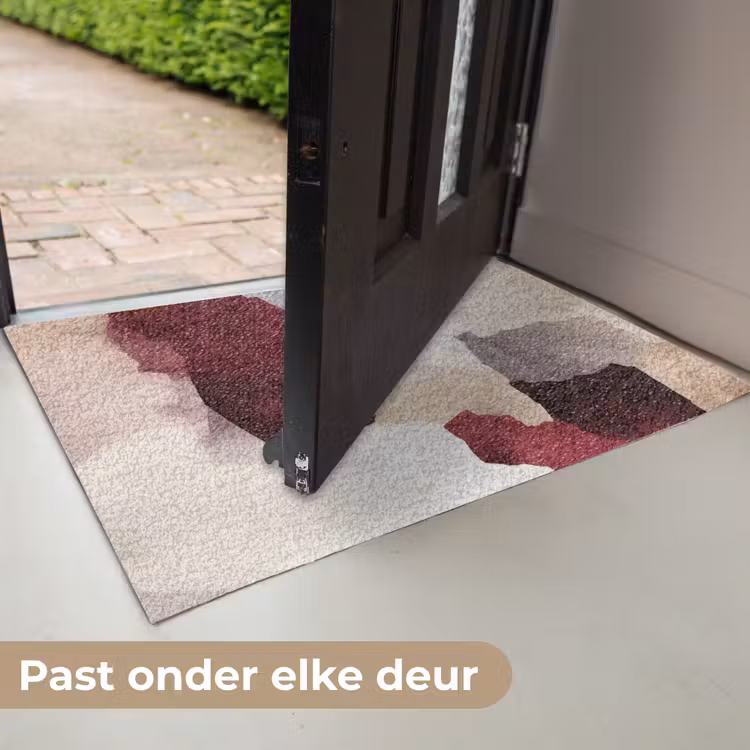 Deurmat - Abstract - Kleurbakken - Rood — 7