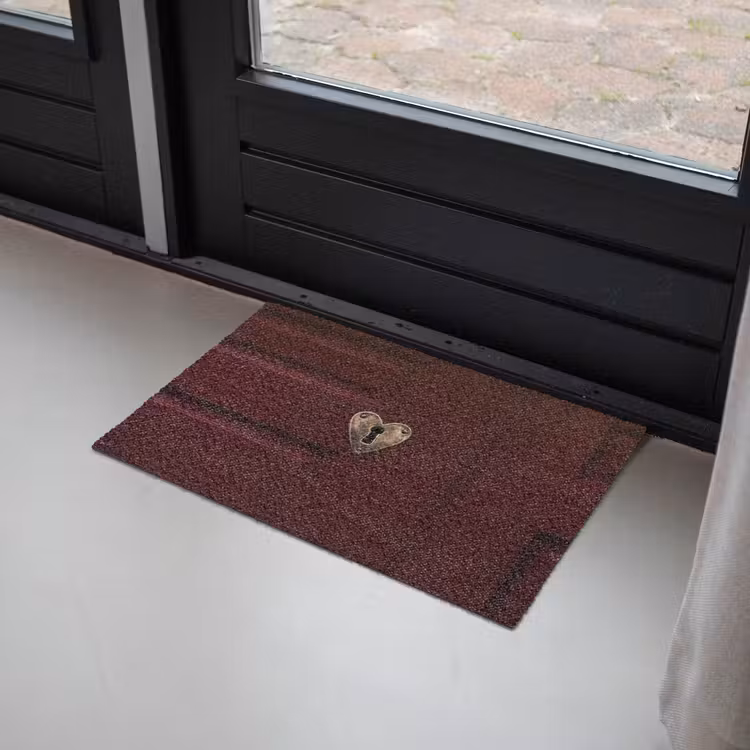 Deurmat - Bordeaux - Sleutelplaat - Hout - Deur — 2