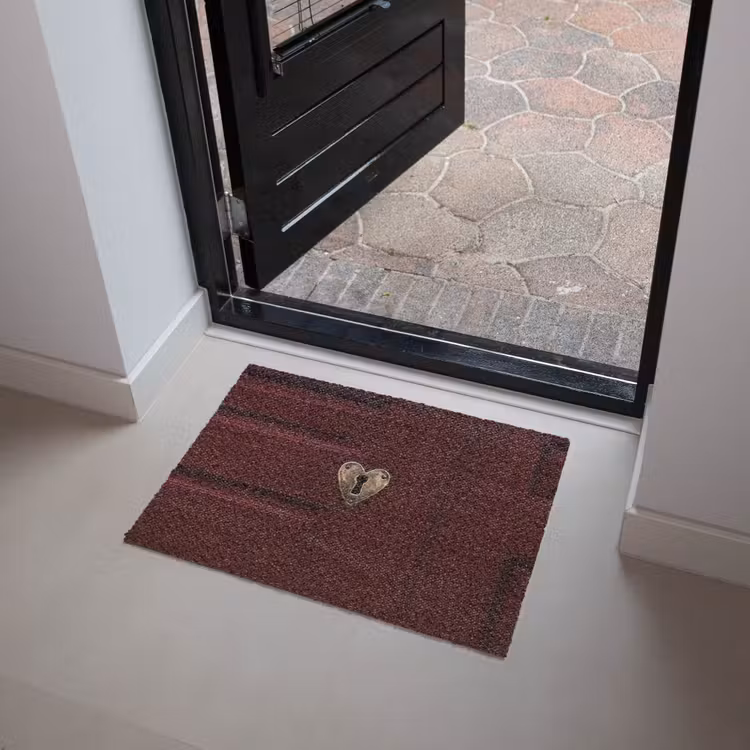 Deurmat - Bordeaux - Sleutelplaat - Hout - Deur — 4