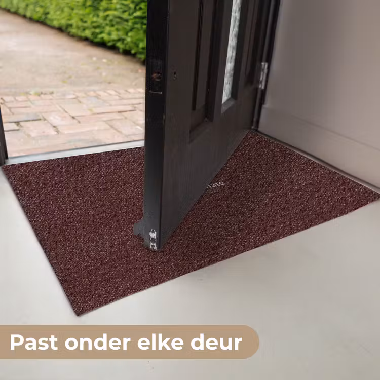 Deurmat - Tekst - Rood - Minimalistisch — 7