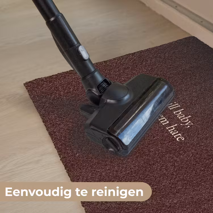 Deurmat - Tekst - Rood - Minimalistisch — 9
