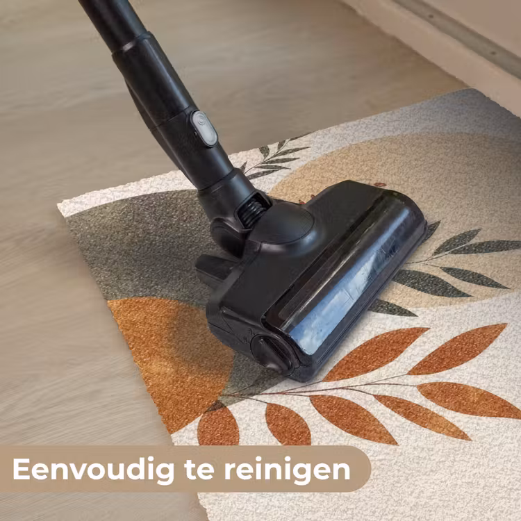 Deurmat - Vormen - Rond - Bladeren - Beige — 9