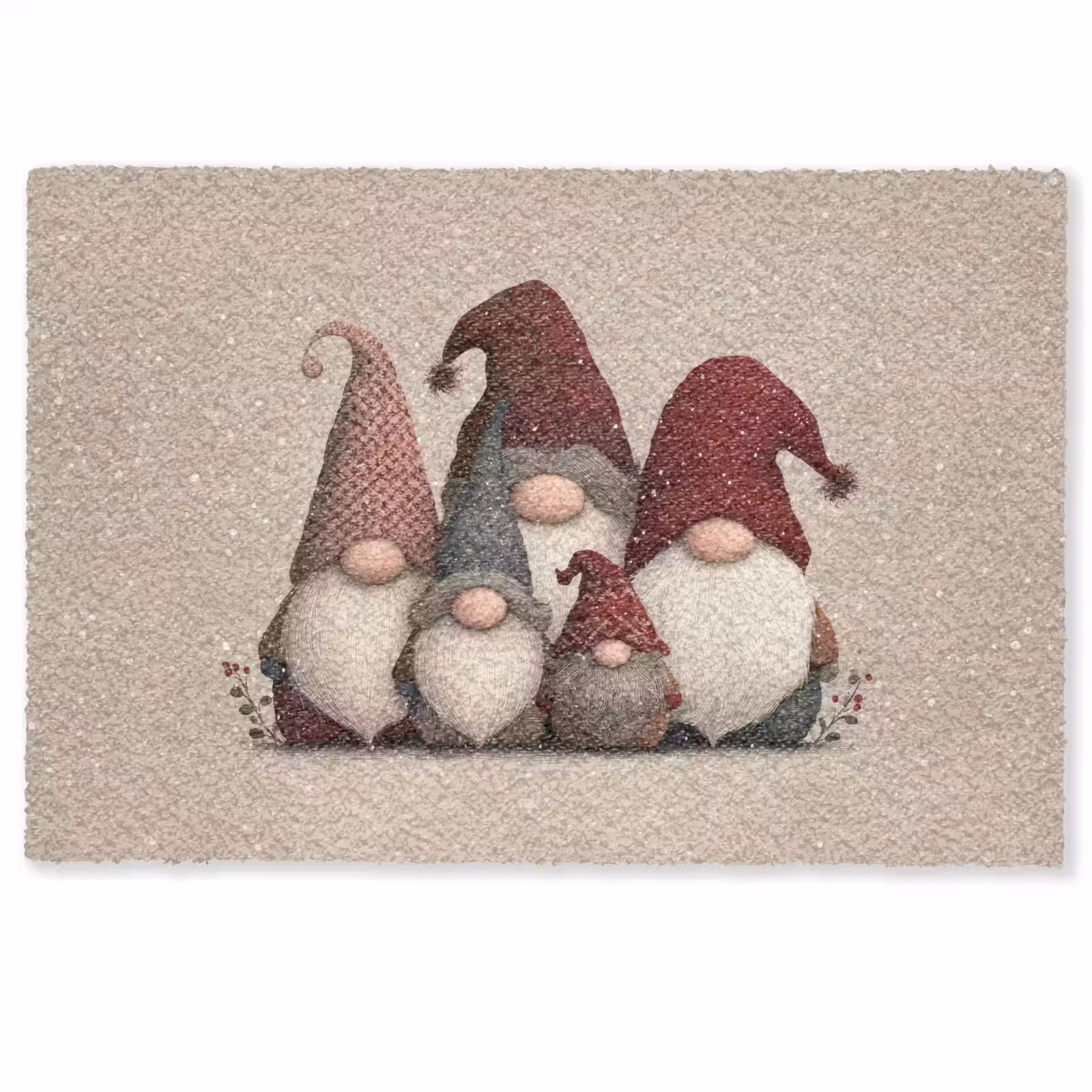 Deurmat - Kabouters - Kerst - Sneeuw - Puntmutsen — 1