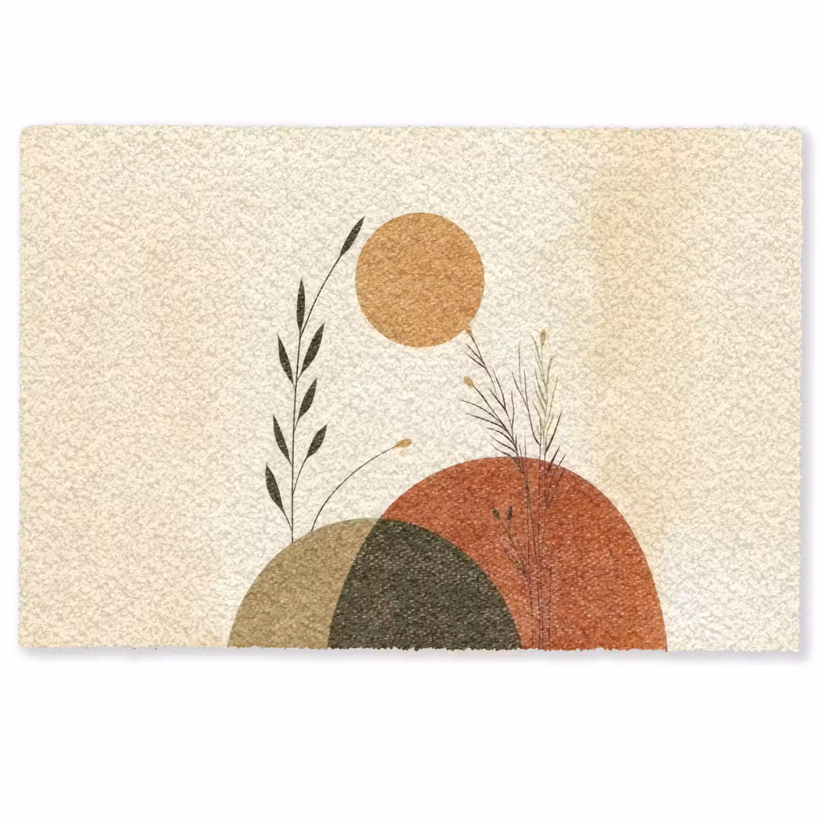 Deurmat - Planten - Abstract - Vormen — 1