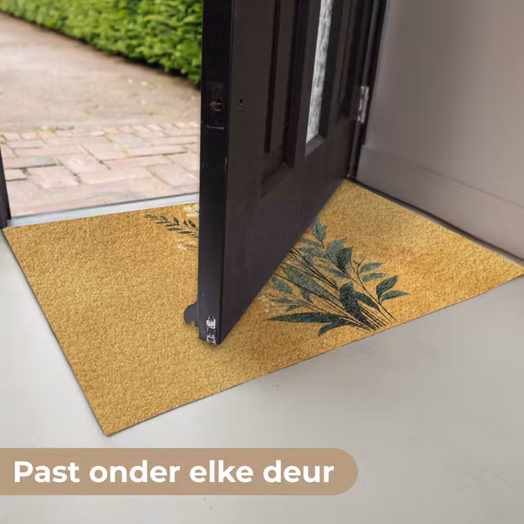 Deurmat - Bladeren - Boeket - Bloemen - Geel — 7
