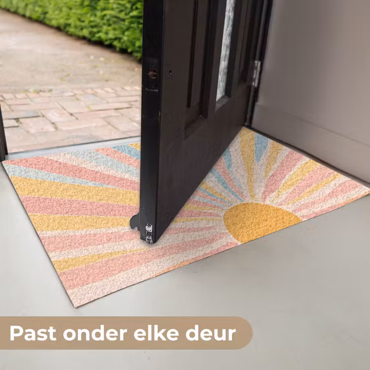 Deurmat - Illustratie - Zon - Pastelkleuren — 7