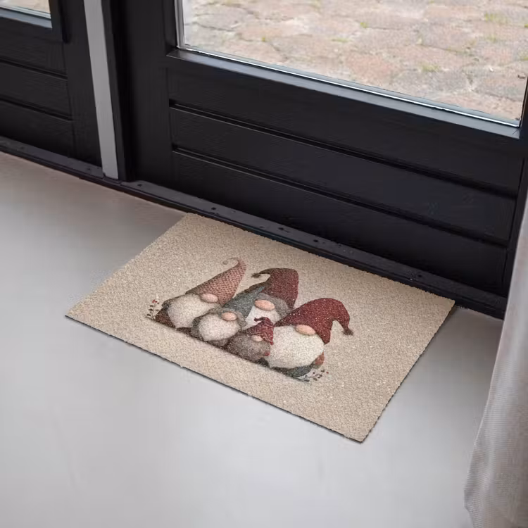 Deurmat - Kabouters - Kerst - Sneeuw - Puntmutsen — 2