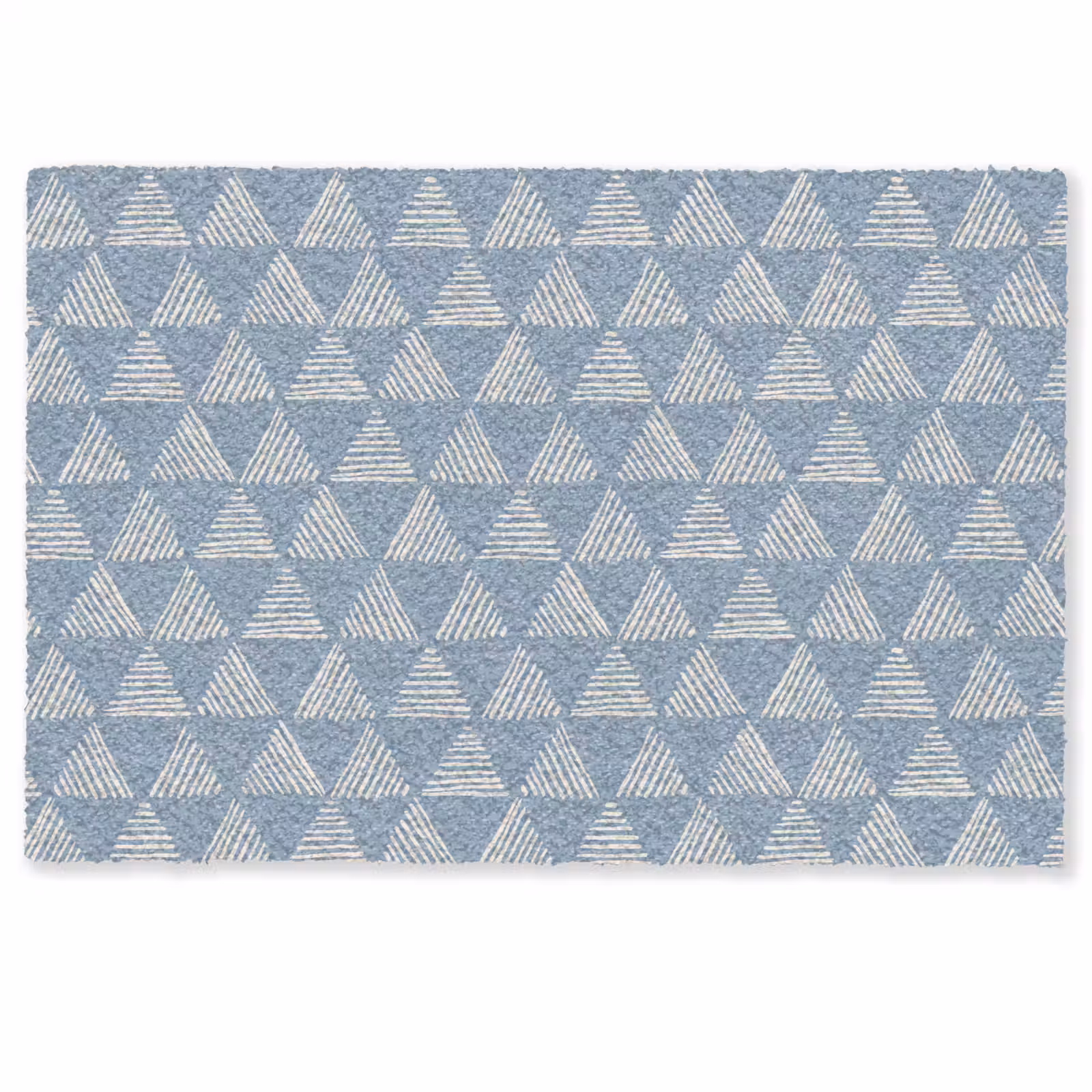 Deurmat - Driehoek - Blauw - Patroon - Strepen — 1