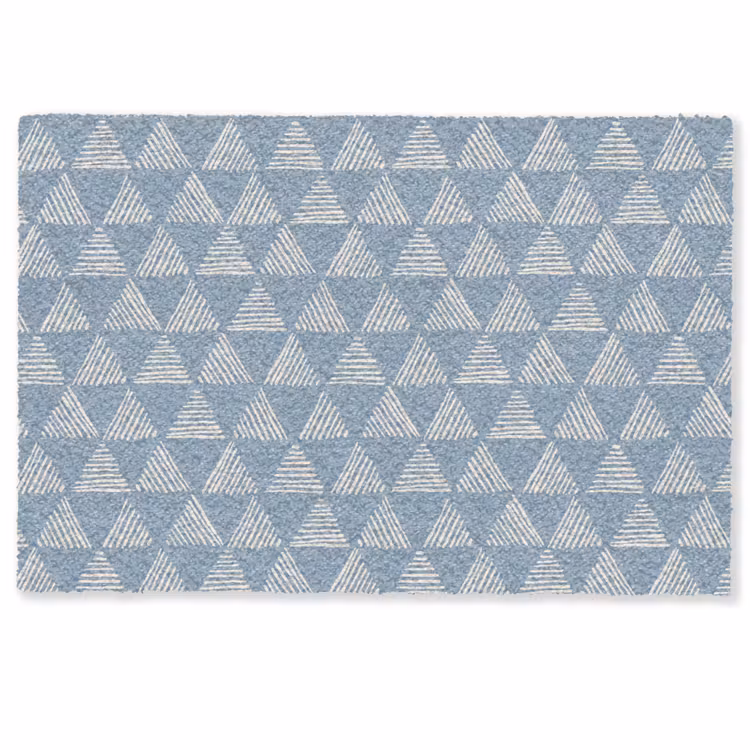 Deurmat - Driehoek - Blauw - Patroon - Strepen — 1