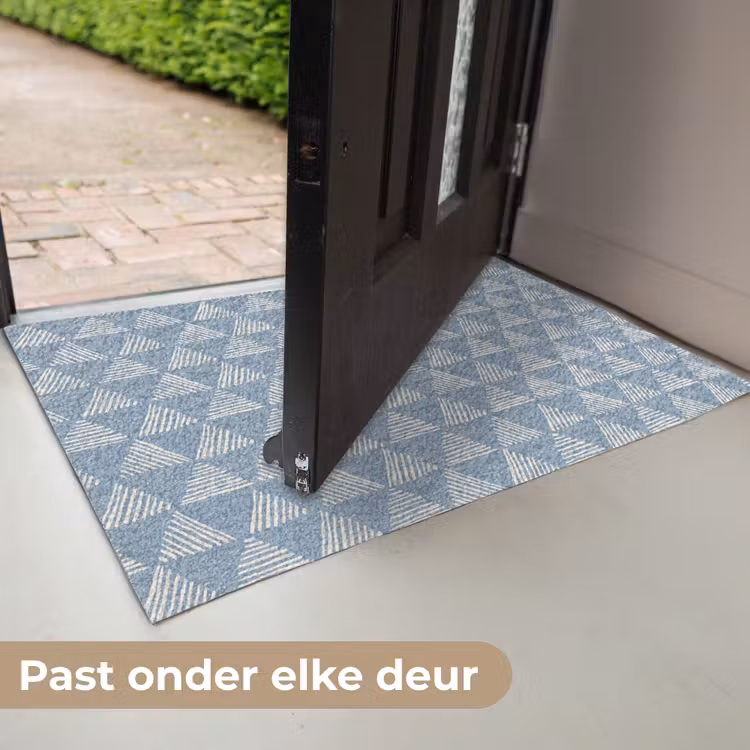 Deurmat - Driehoek - Blauw - Patroon - Strepen — 7