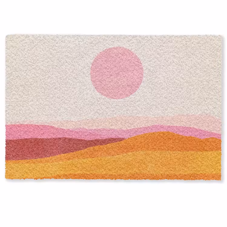 Deurmat - Heuvels - Oranje - Zon - Abstract — 1