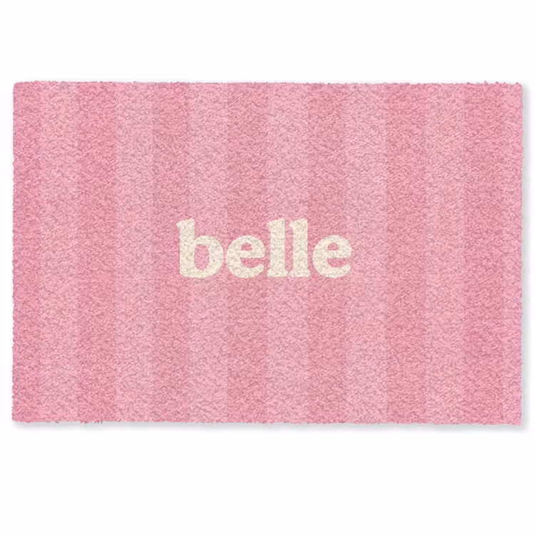 Deurmat - Roze - Gestreept - Belle — 1