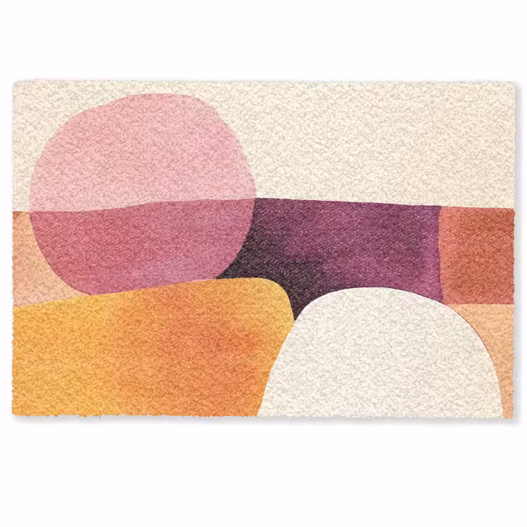 Deurmat - Vormen - Abstract - Kleurrijk — 1