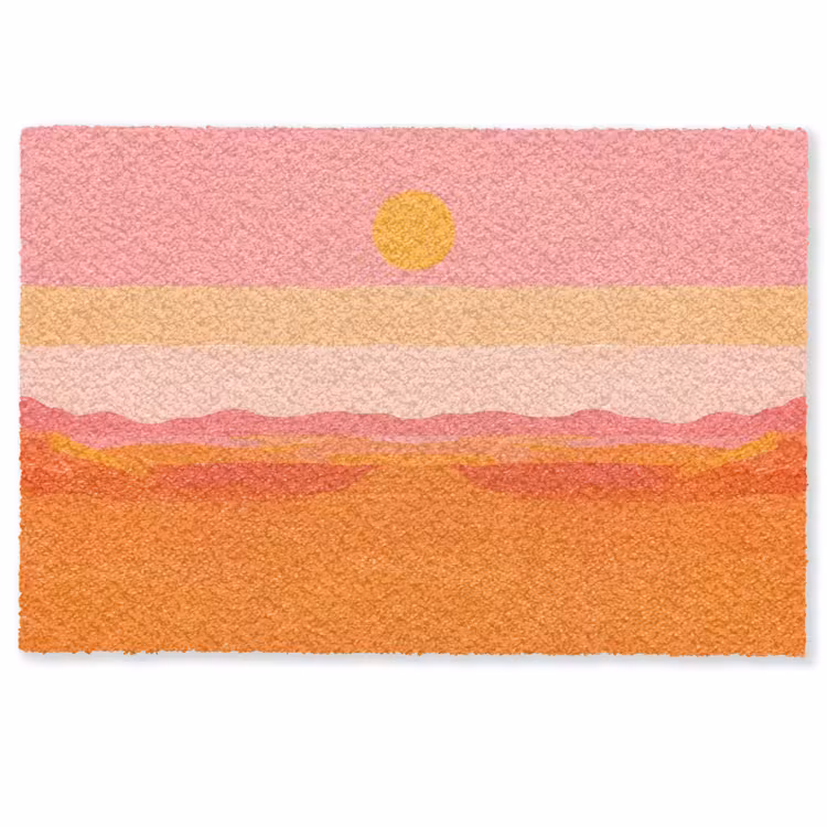 Deurmat - Zon - Abstract - Landschap - Oranje — 1