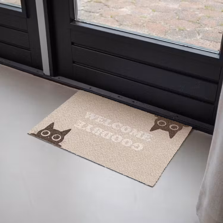 Deurmat - Cat - Beige - Welcome - Goodbye — 2